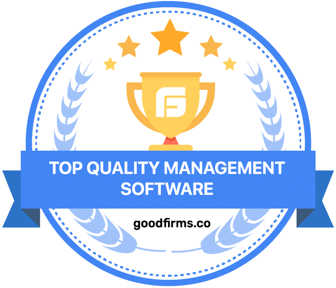 Goodfirms Award for Top Quality Management Software